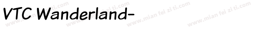 VTC Wanderland字体转换